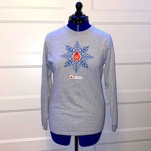 American Red Cross Give More Life Snowflake Sz M